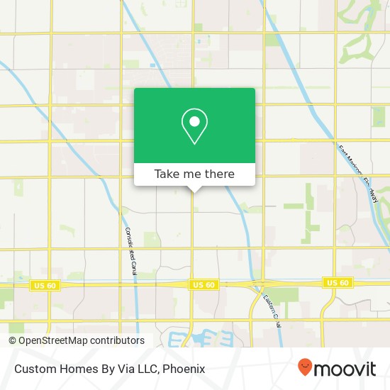 Custom Homes By Via LLC map