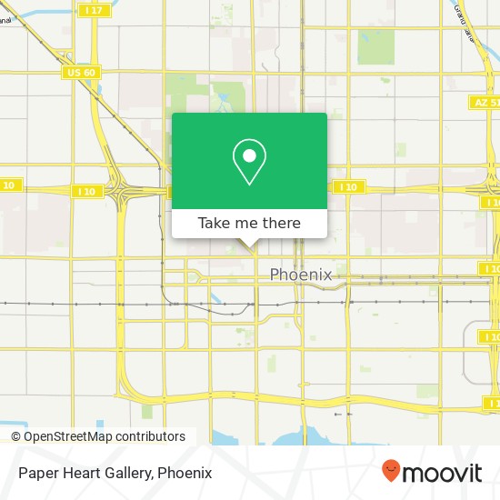 Paper Heart Gallery map