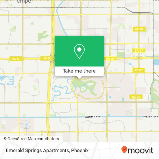 Emerald Springs Apartments map