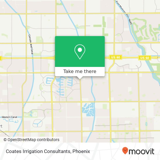 Coates Irrigation Consultants map