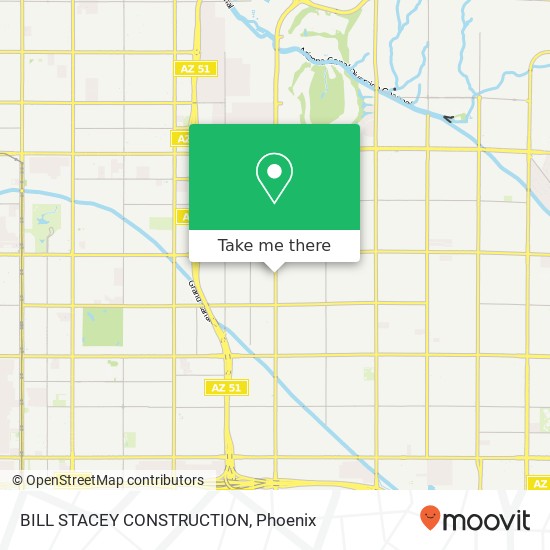 BILL STACEY CONSTRUCTION map