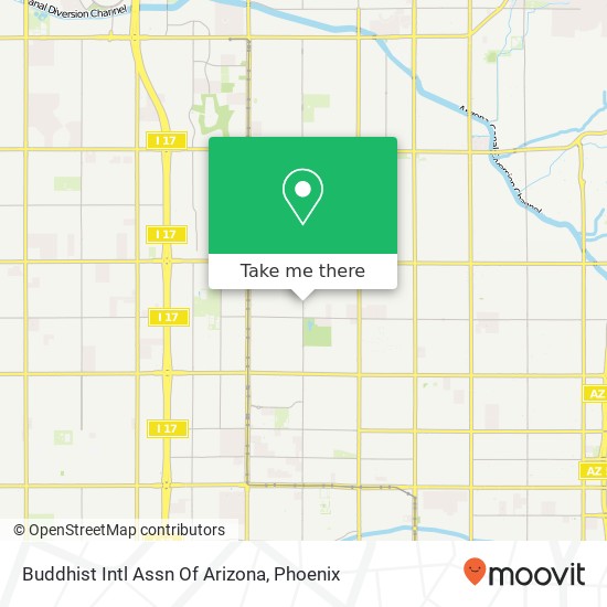 Buddhist Intl Assn Of Arizona map