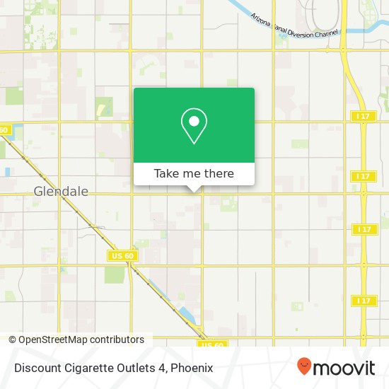 Discount Cigarette Outlets 4 map