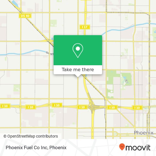 Phoenix Fuel Co Inc map