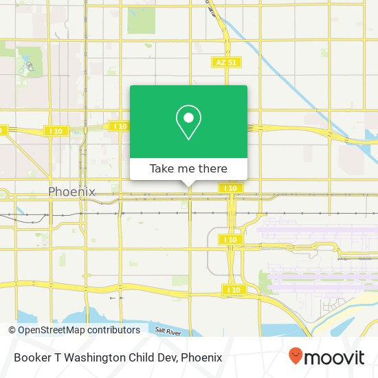 Mapa de Booker T Washington Child Dev