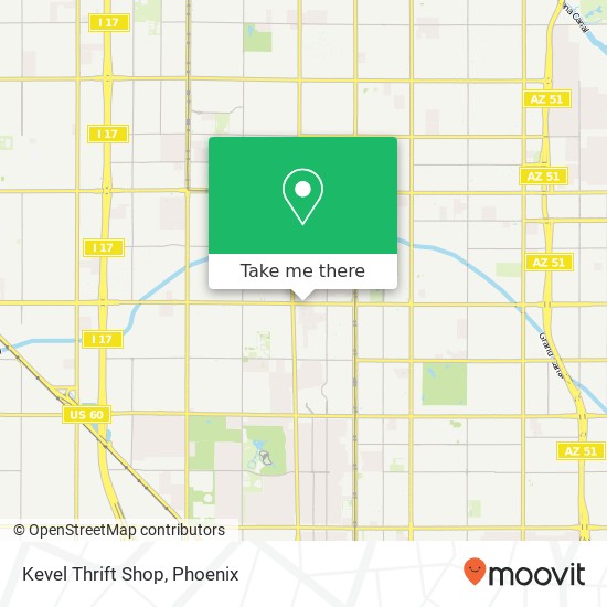 Mapa de Kevel Thrift Shop