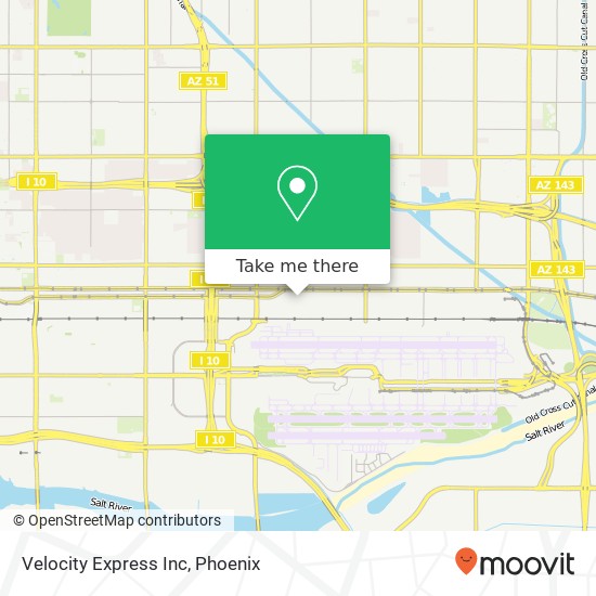 Velocity Express Inc map