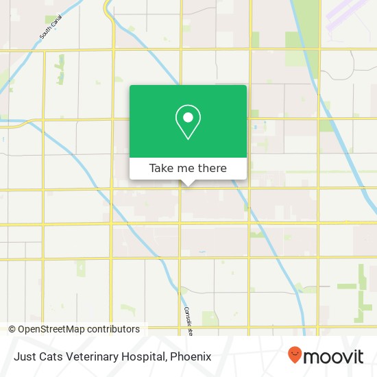 Mapa de Just Cats Veterinary Hospital