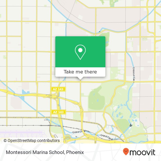 Montessori Marina School map