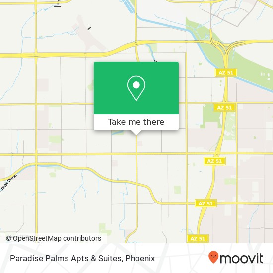 Paradise Palms Apts & Suites map