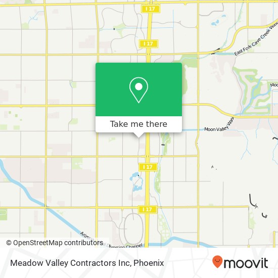 Meadow Valley Contractors Inc map