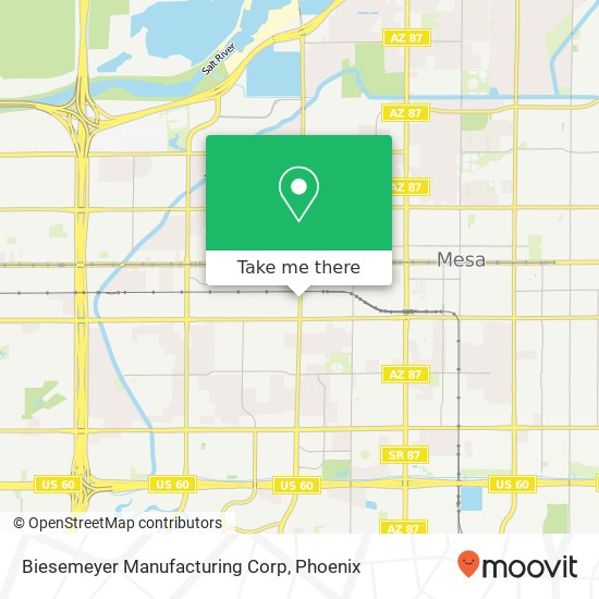 Mapa de Biesemeyer Manufacturing Corp