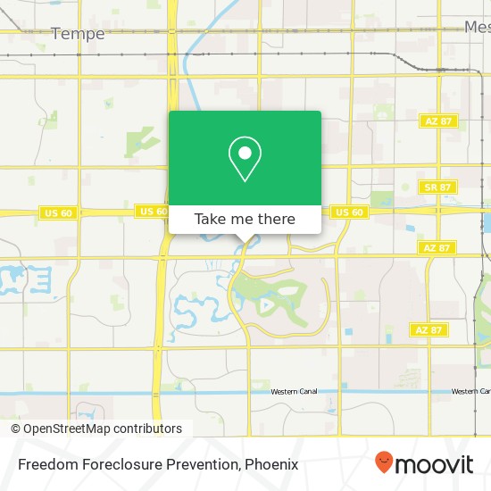 Mapa de Freedom Foreclosure Prevention