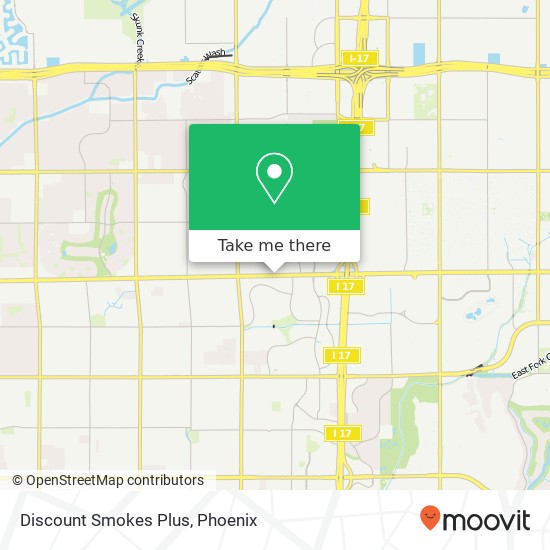 Mapa de Discount Smokes Plus