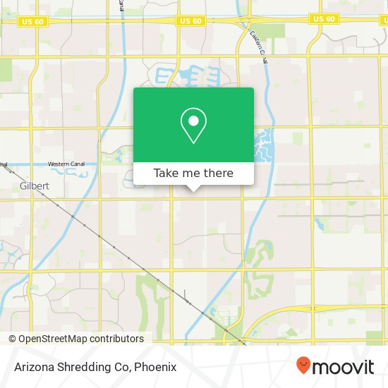 Arizona Shredding Co map