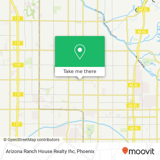 Arizona Ranch House Realty Ihc map