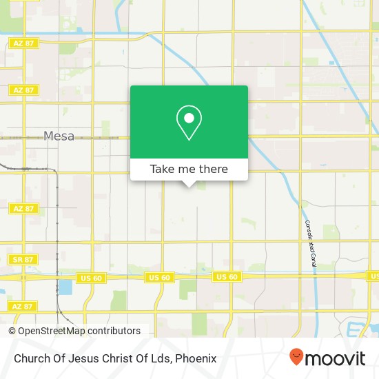 Mapa de Church Of Jesus Christ Of Lds