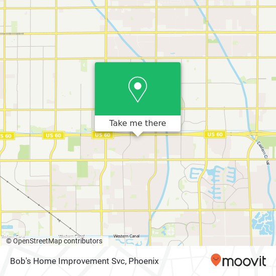 Bob's Home Improvement Svc map