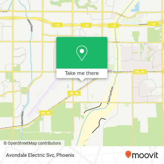Avondale Electric Svc map