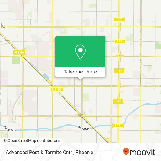 Mapa de Advanced Pest & Termite Cntrl