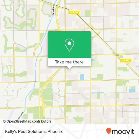 Kelly's Pest Solutions map