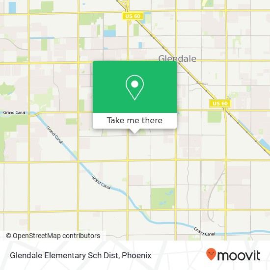 Glendale Elementary Sch Dist map