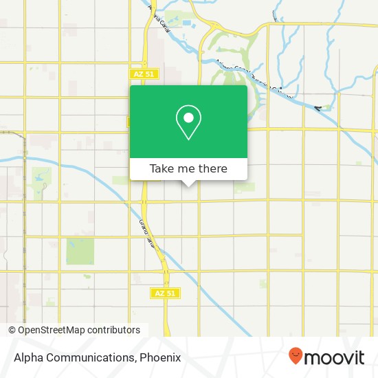 Alpha Communications map