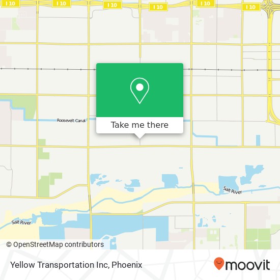 Yellow Transportation Inc map