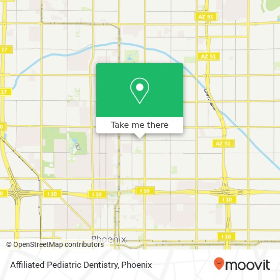 Affiliated Pediatric Dentistry map