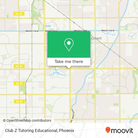 Mapa de Club Z Tutoring Educational