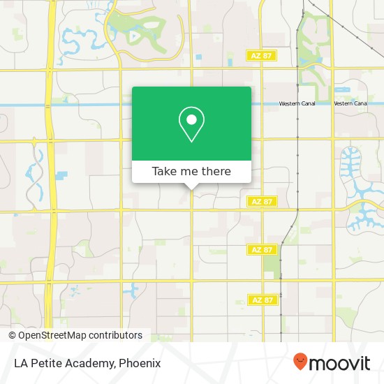 LA Petite Academy map