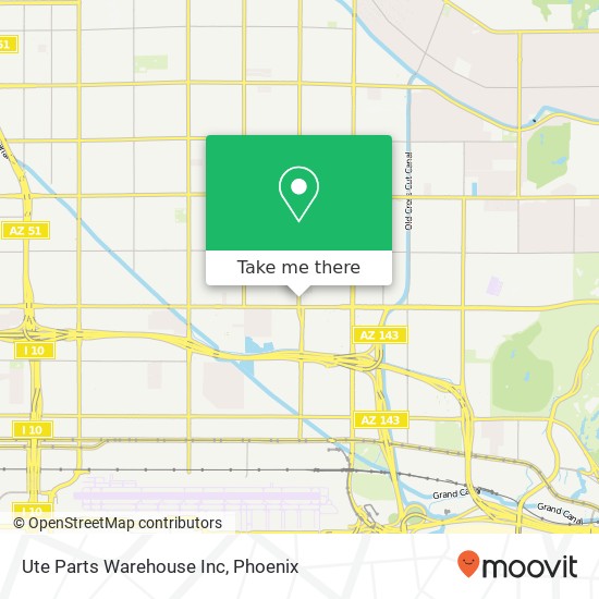 Ute Parts Warehouse Inc map