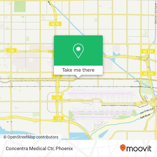 Mapa de Concentra Medical Ctr