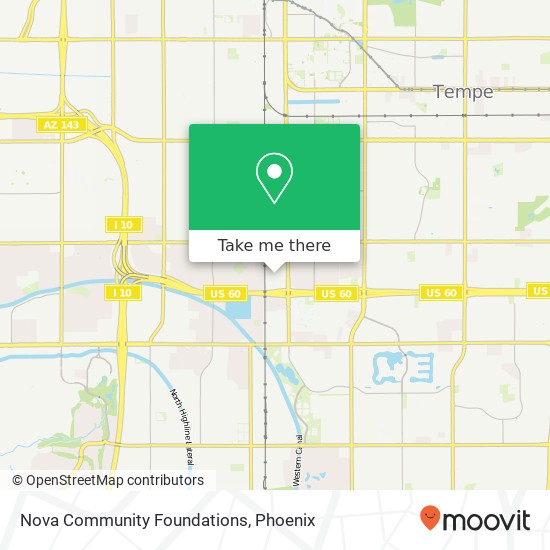 Nova Community Foundations map