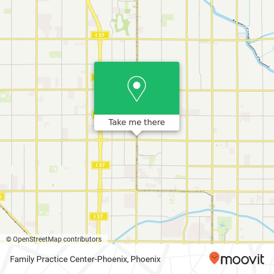 Mapa de Family Practice Center-Phoenix