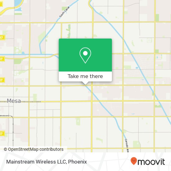 Mainstream Wireless LLC map