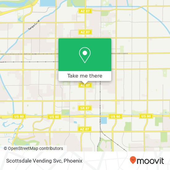 Mapa de Scottsdale Vending Svc