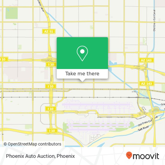 Phoenix Auto Auction map