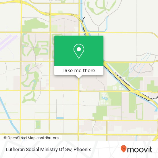 Lutheran Social Ministry Of Sw map