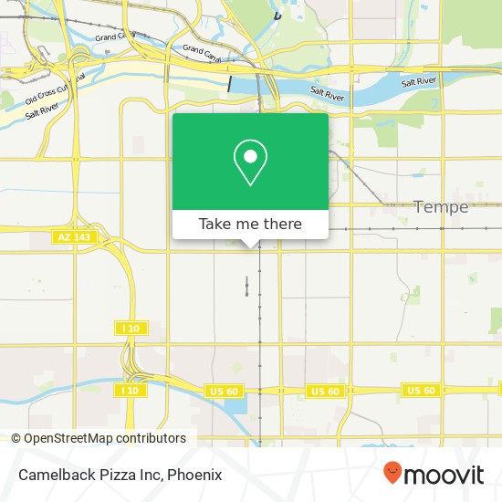 Mapa de Camelback Pizza Inc