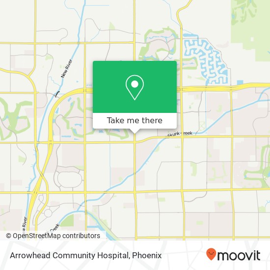 Arrowhead Community Hospital map