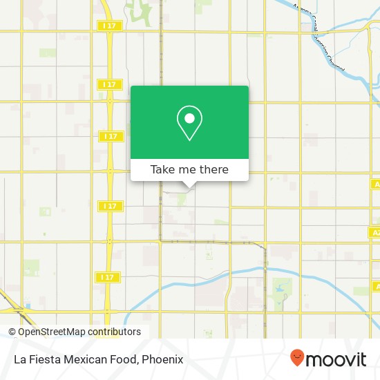 La Fiesta Mexican Food map