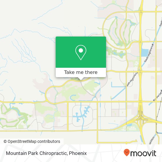 Mountain Park Chiropractic map