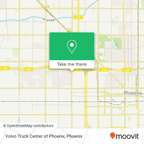 Mapa de Volvo Truck Center of Phoenix