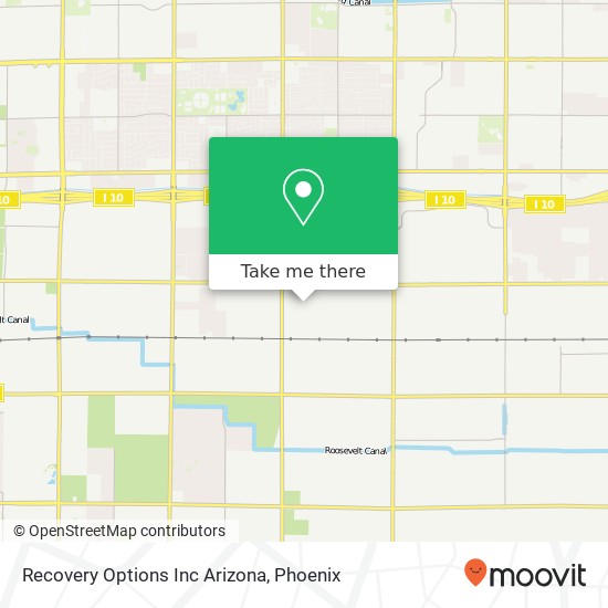 Mapa de Recovery Options Inc Arizona