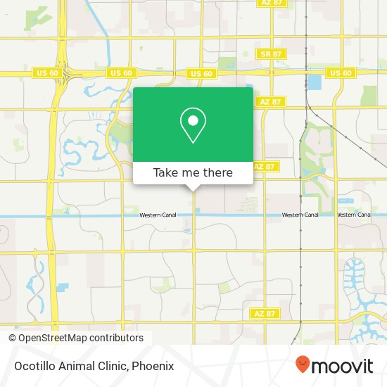 Ocotillo Animal Clinic map