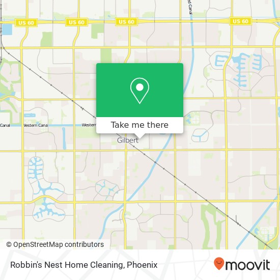 Robbin's Nest Home Cleaning map