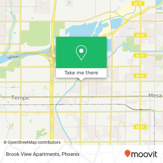 Brook View Apartments map