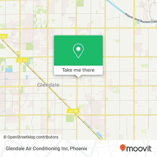 Glendale Air Conditioning Inc map
