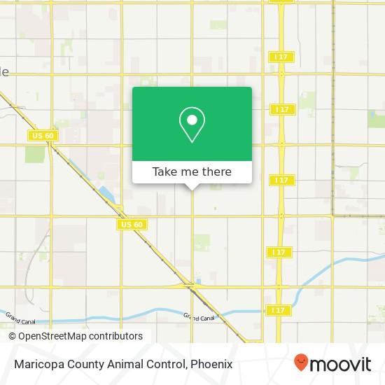 Mapa de Maricopa County Animal Control